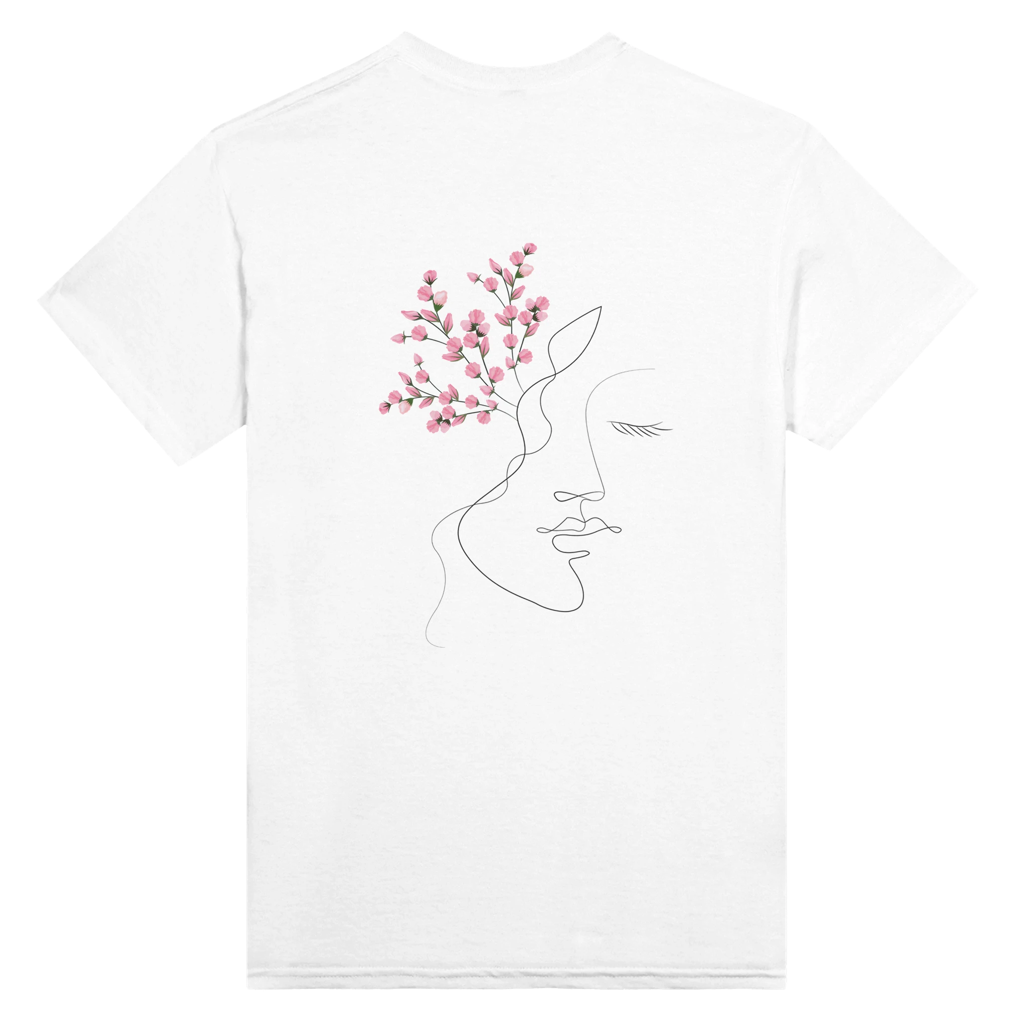 【Binary01】Pale Flower Wrap T-Shirt Heart Shaped Flower Triblend Unisex Crewneck T-shirt – Los